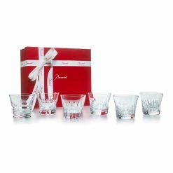 Baccarat Crystal, Everyday Classic Assorted DOF Tumblers, Gift Boxed Set Of Six -wine set shop 2809854B a2