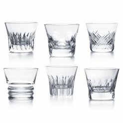 Baccarat Crystal, Everyday Classic Assorted DOF Tumblers, Gift Boxed Set Of Six -wine set shop 2809854B a3