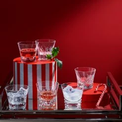 Baccarat Crystal, Everyday Classic Assorted DOF Tumblers, Gift Boxed Set Of Six -wine set shop 2809854B a9
