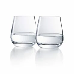Baccarat Crystal Chateau Baccarat, Degustation Stemless Wine Tumbler No. 2, Boxed Pair