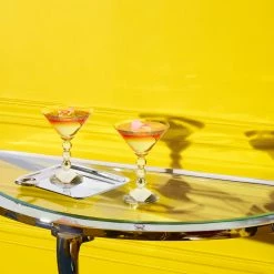 Baccarat Crystal Vega Martini Glasses Clear, Pair -wine set shop 2810901B a7