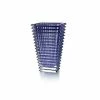 Baccarat Crystal, Eye Rectangular 8" Vase, Blue -wine set shop 2811104B a1