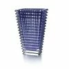Baccarat Crystal, Eye 11 3/4" Rectangular Vase, Blue -wine set shop 2811106B a1