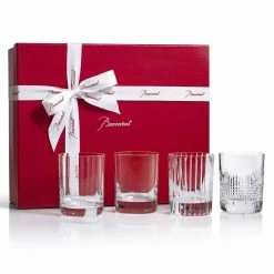 Baccarat Crystal 4 Elements Tumblers, Gift Set Of Four