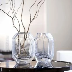 Baccarat Crystal Octogone 10" Vase, Clear -wine set shop 2812772B a3