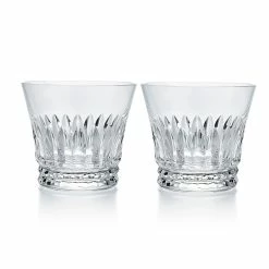 Baccarat Crystal Everyday Tiara Old Fashioned Tumbler #3, Pair