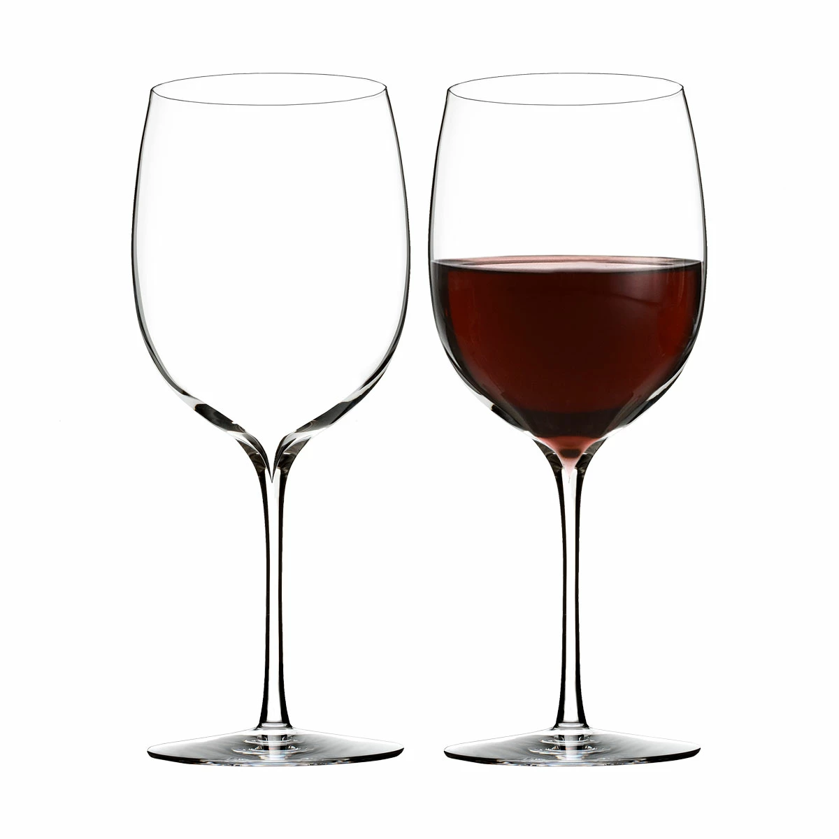 Waterford Crystal, Elegance Bordeaux Wine Glass, Pair 2 Waterford Crystal, Elegance Bordeaux Wine Glass, Pair - Image 2