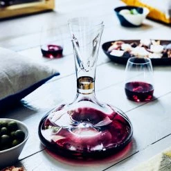 Waterford Crystal, Elegance Wine Carafe With Platinum Band -wine set shop 40001120 a3