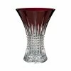 Waterford Crystal Waterford Lismore Diamond Red 8" Crystal Vase -wine set shop 40021883 a1