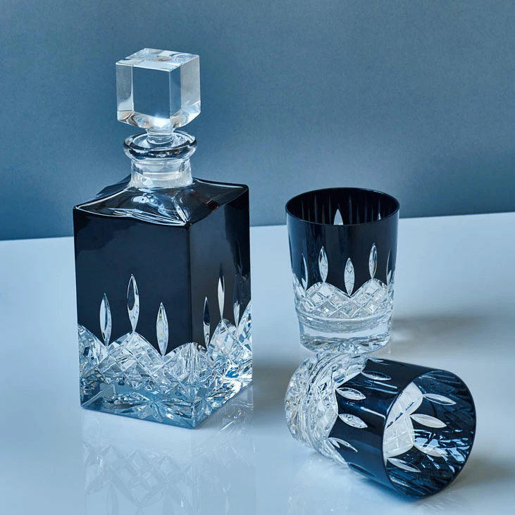 Waterford Crystal Lismore Black Square Decanter 2 Waterford Crystal Lismore Black Square Decanter - Image 2