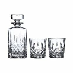 Marquis By Waterford, Markham Square Decanter And DOF Tumblers, Set