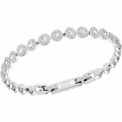 Swarovski Crystal And Rhodium Angelic Bracelet -wine set shop 5071173 a3