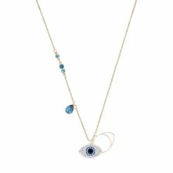 Swarovski Crystal Swarovski Symbolic Evil Eye Pendant Necklace, Blue