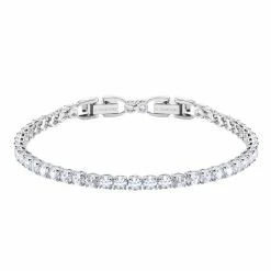 Swarovski Crystal And Rhodium Deluxe Tennis Bracelet