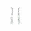 Swarovski Crystal Swarovski Attract Trilogy Round Pierced Earrings, White, Rhodium -wine set shop 5416155 a1