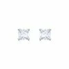 Swarovski Crystal Swarovski Attract Stud Pierced Earrings, White, Rhodium -wine set shop 5430365 a1
