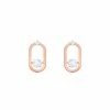 Swarovski Crystal Swarovski North, Sparkling Dance Pierced Earrings, White, Rose Gold -wine set shop 5468118 a1