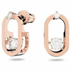 Swarovski Crystal Swarovski North, Sparkling Dance Pierced Earrings, White, Rose Gold -wine set shop 5468118 a3