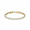 Swarovski Crystal Swarovski Bracelet Tennis Deluxe Round Deluxe Gold M -wine set shop 5511544 a1