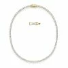 Swarovski Crystal Swarovski Necklace Tennis Deluxe All-Around Deluxe Gold -wine set shop 5511545 a1