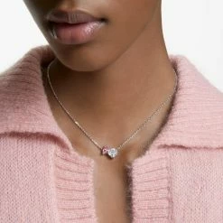Swarovski Crystal Swarovski Pink Crystal Rhodium Attract Soul Necklace 5 Swarovski Crystal Swarovski Pink Crystal Rhodium Attract Soul Necklace -wine set shop 5517115 a3