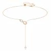 Swarovski Crystal Swarovski Necklace Infinity Necklace Y Infinity Crystal Rose Gold -wine set shop 5521346 a1