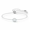 Swarovski Crystal Swarovski Angelic Round Bracelet, White, Rhodium Plated -wine set shop 5567934 a1