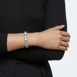 Swarovski Millenia Bracelet, Small Octagon Cut Crystals, White, Rhodium Plated -wine set shop 5598349 a3