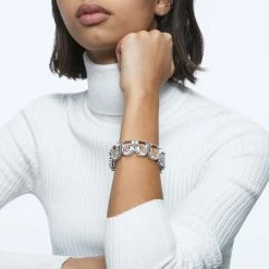 Swarovski Millenia Bracelet, Octagon Cut Crystals, White, Rhodium Plated -wine set shop 5599192 a3