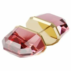 Swarovski Lucent Stud Earring Single, Pink, Rose-Gold Tone Plated