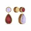 Swarovski Orbita Earrings Asymmetrical, Drop Cut Crystals, Multicolored, Gold-Tone Plated, Set 5 Swarovski Orbita Earrings Asymmetrical, Drop Cut Crystals, Multicolored, Gold-Tone Plated, Set -wine set shop 5600523 a1