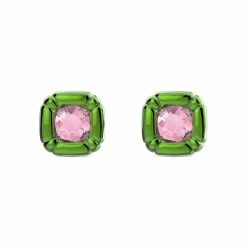 Swarovski Dulcis Stud Pierced Earrings, Green, Pair