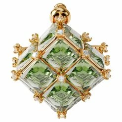 Swarovski Curiosa Earring Single Green, Gold-Tone Plated 5 Swarovski Curiosa Earring Single Green, Gold-Tone Plated -wine set shop 5606950 a2