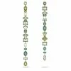 Swarovski Gema Drop Earrings, Long, Green, Gold-Tone Plated -wine set shop 5613734 a1