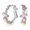 Swarovski Gema Hoop Earrings, Precision Cut Crystals, Multicolored, Rhodium Plated -wine set shop 5613737 a1