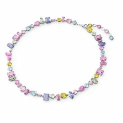 Swarovski Gema Necklace, Multicolored, Rhodium Plated -wine set shop 5613738 a6