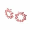 Swarovski Millenia Hoop Earrings, Pear Cut Crystals, Pink, Rose-Gold Tone Plated -wine set shop 5614932 a1