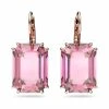 Swarovski Millenia Earrings, Octagon Cut Crystal, Pink, Rose-Gold Tone Plated -wine set shop 5619502 a1