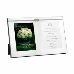 Wedgwood China Vera Wang Wedgwood Infinity Frame Double Invitation Picture Frame