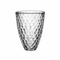 Orrefors Kosta Boda Orrefors Crystal Raspberry 8 1/4" Vase