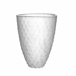 Orrefors Kosta Boda Orrefors 7.87" Crystal Raspberry Vase Frost