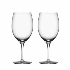 Orrefors Kosta Boda Orrefors Premier Cabernet Merlot Wine Glasses, Pair