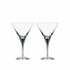 Orrefors Kosta Boda Orrefors Crystal, Intermezzo Blue Martini, Pair -wine set shop 6257406 a1