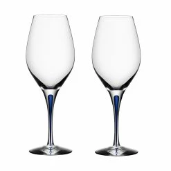 Orrefors Kosta Boda Orrefors Intermezzo Blue Wine Pair