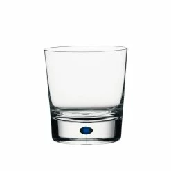 Orrefors Kosta Boda Orrefors Crystal, Intermezzo Blue Crystal DOF Tumbler Blue, Single