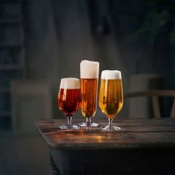 Orrefors Kosta Boda Orrefors Crystal, Beer Pilsner Glasses, Set Of Four -wine set shop 6312003 orr beer1200
