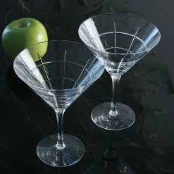 Orrefors Kosta Boda Orrefors Crystal, Street Crystal Martini, Pair -wine set shop 6540106 a2