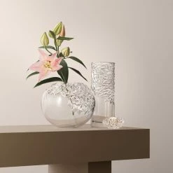 Orrefors Kosta Boda Orrefors Carat Upper Cut Globe 9.75" Vase -wine set shop 6590133 a3