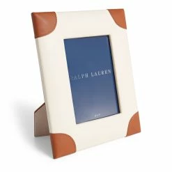Ralph Lauren Ryan 5"x7" Frame, Cream And Saddle
