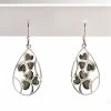 Cashs Crystal Cashs Ireland, Sterling Silver And Connemara Marble Lucky Shamrocks Earrings Pair -wine set shop 7026C c 7206C1200